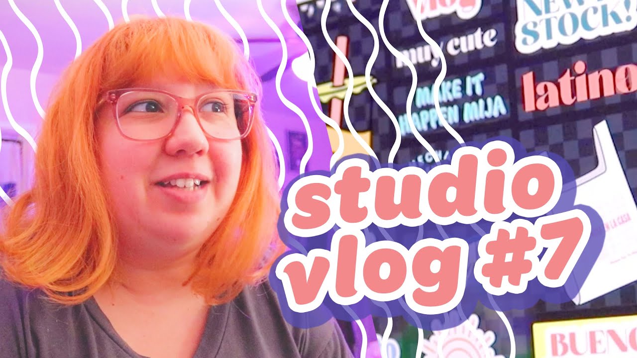 studio vlog #7 👩💻 making gifs, business class, and a whole lot of talking