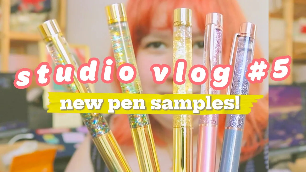 studio vlog #5 🖋 pen samples, instagram live, annoying neighbors