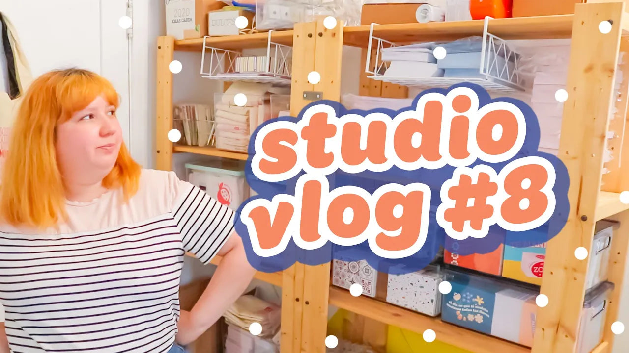 studio vlog #8 💌 spanglish father's day cards & the enamel pin fiasco