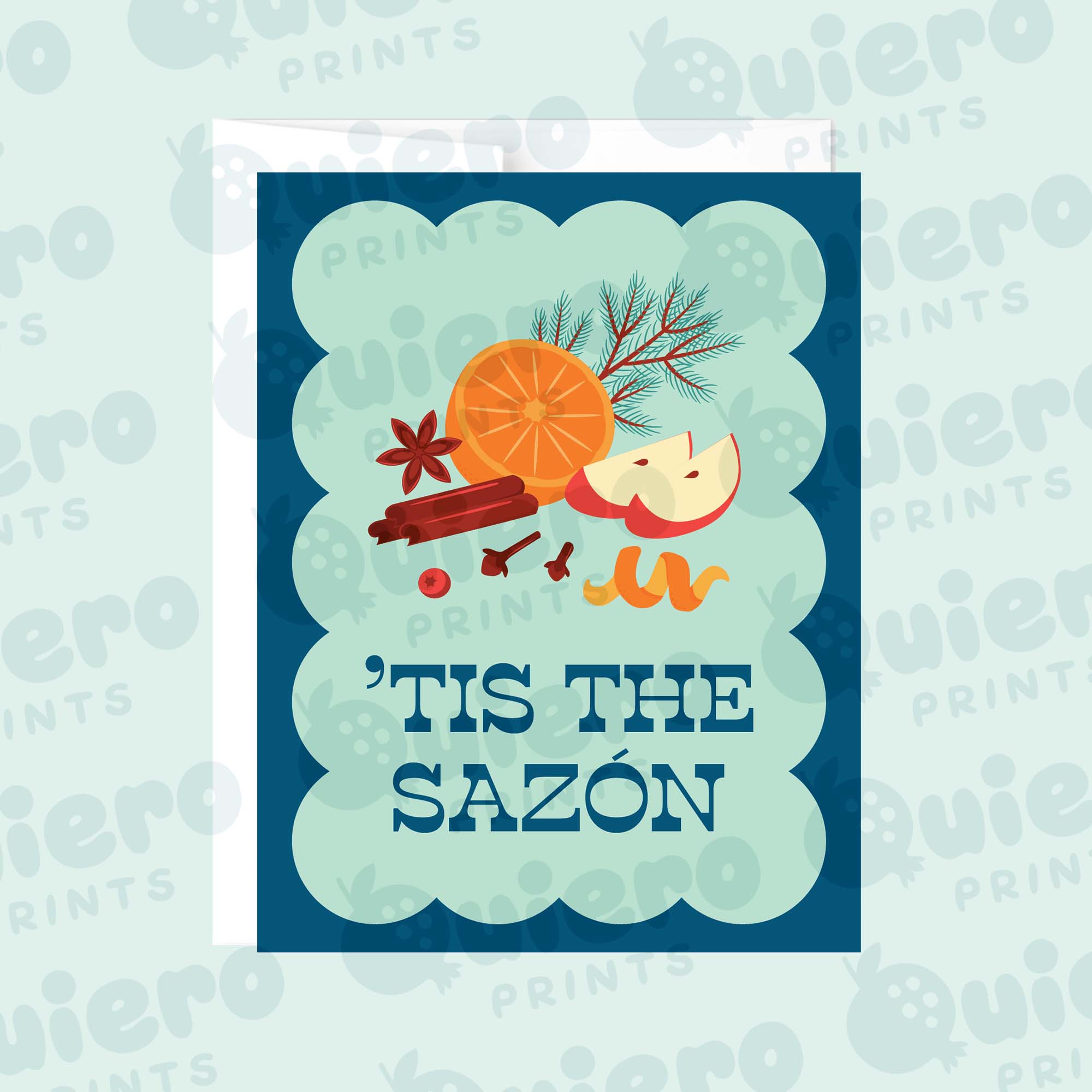 Funny Spanglish Holiday Cards 4pk