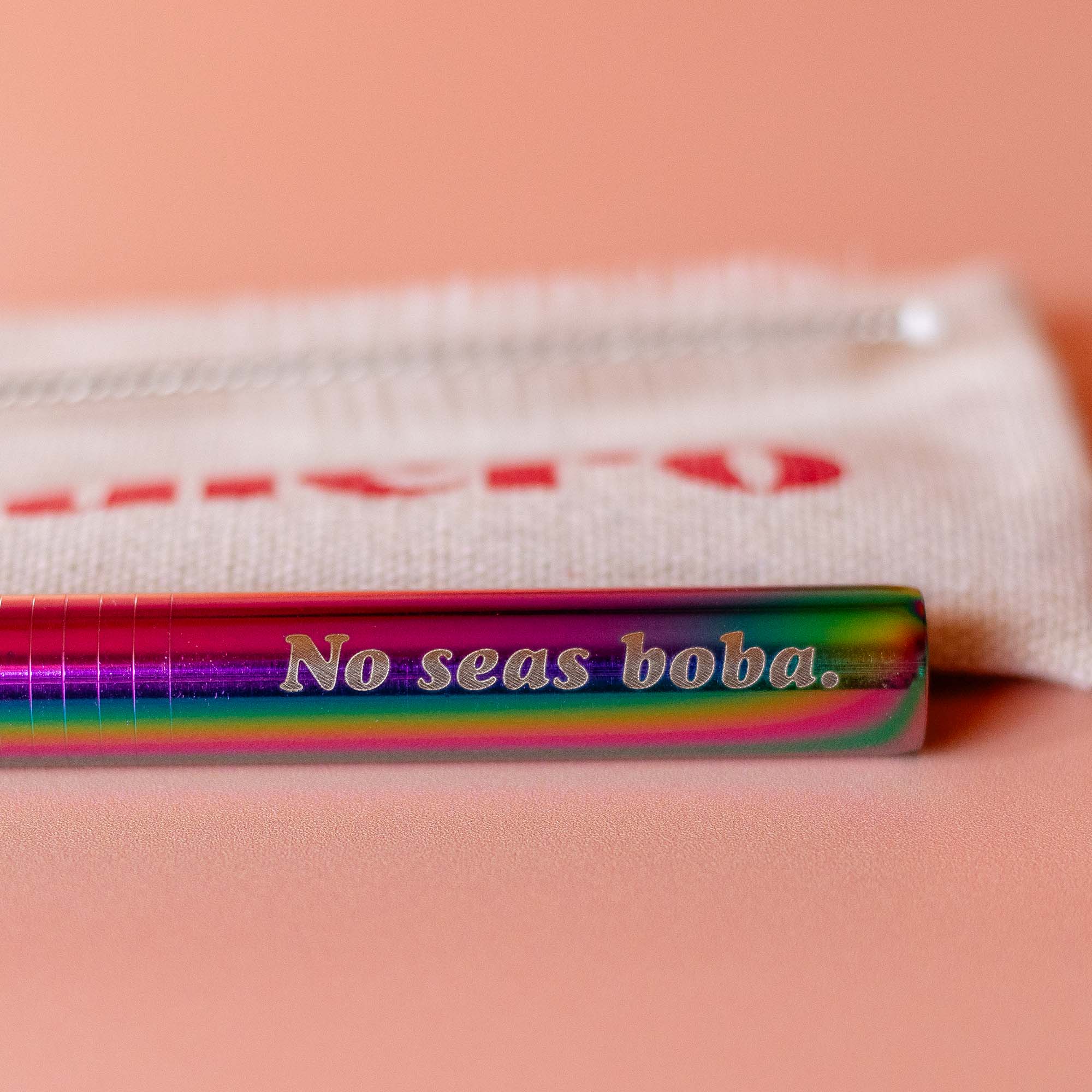 No Seas Boba Metal Straw