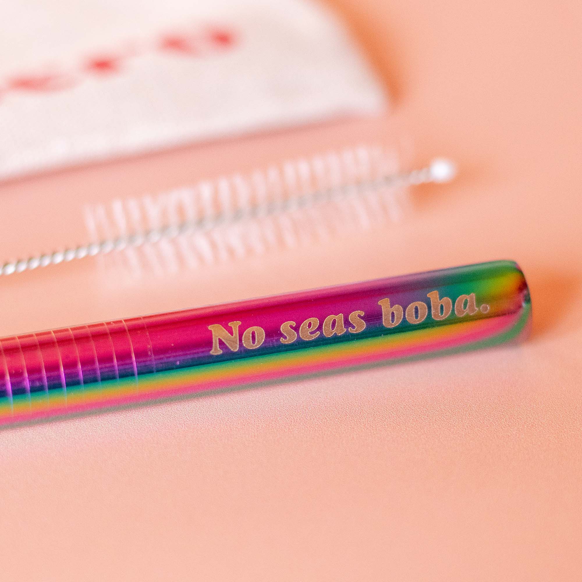 No Seas Boba Metal Straw