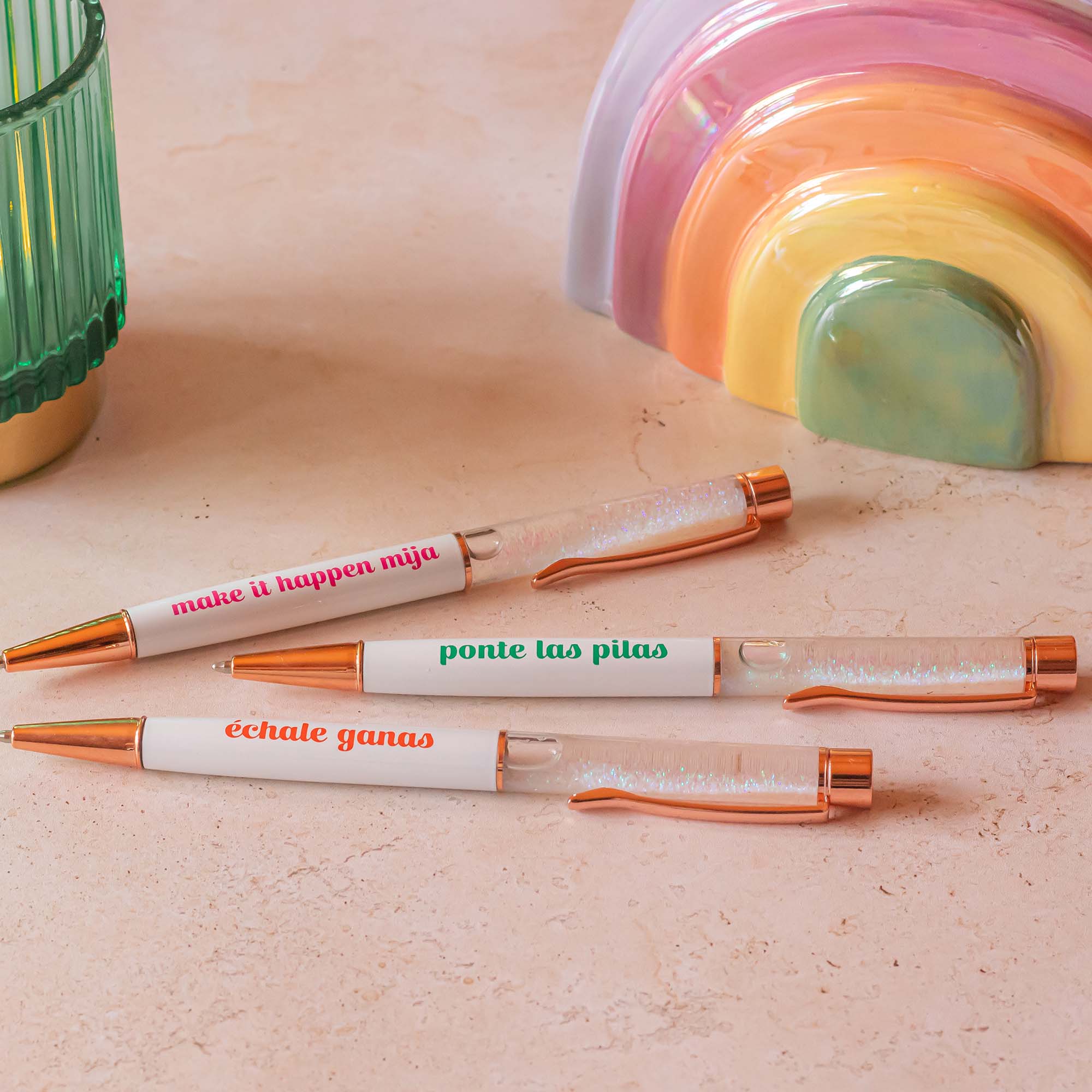 Échale Ganas Glitter Pen Set