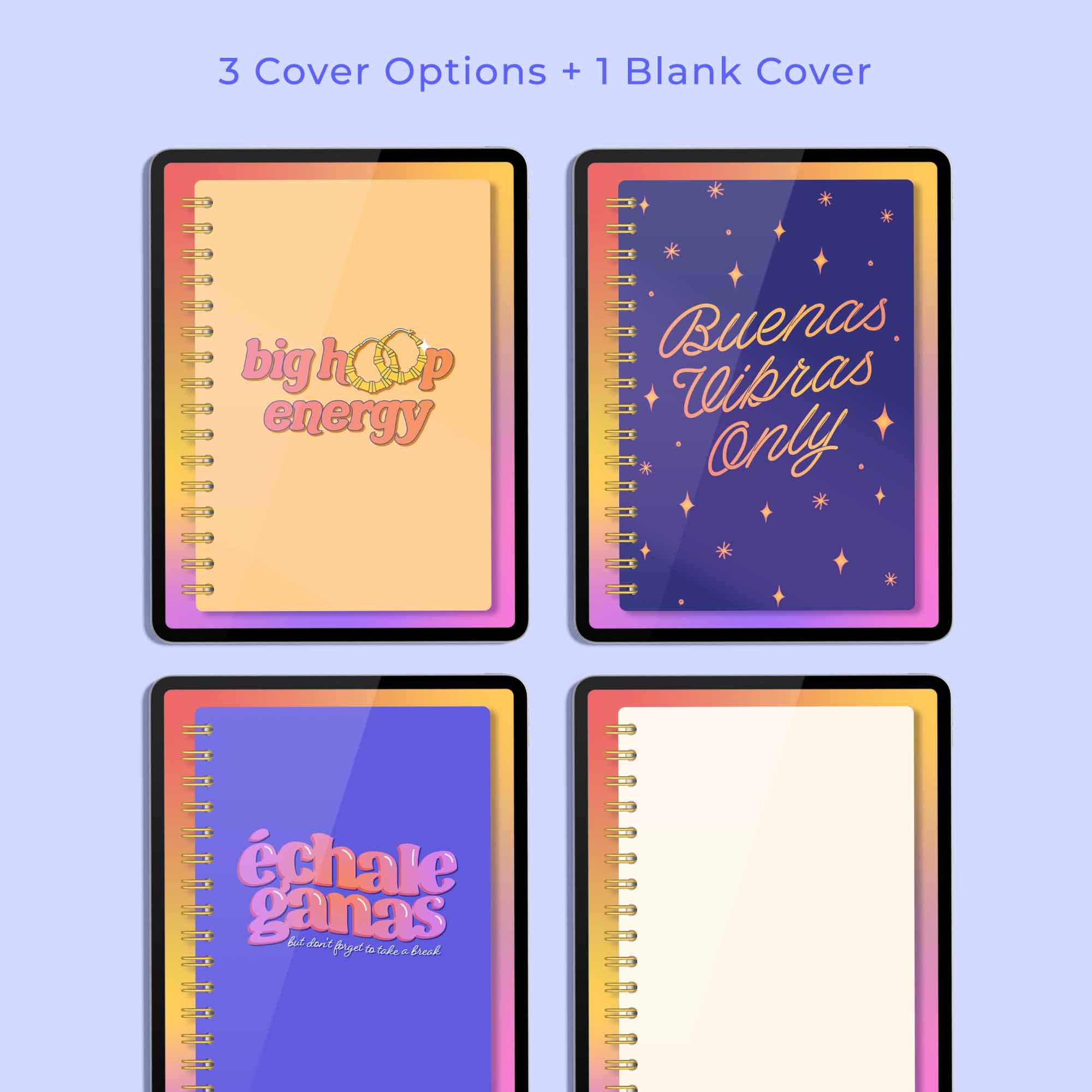 The Ultimate Spanglish Digital Bundle | Undated Planners, Planner Sheets, Stickers