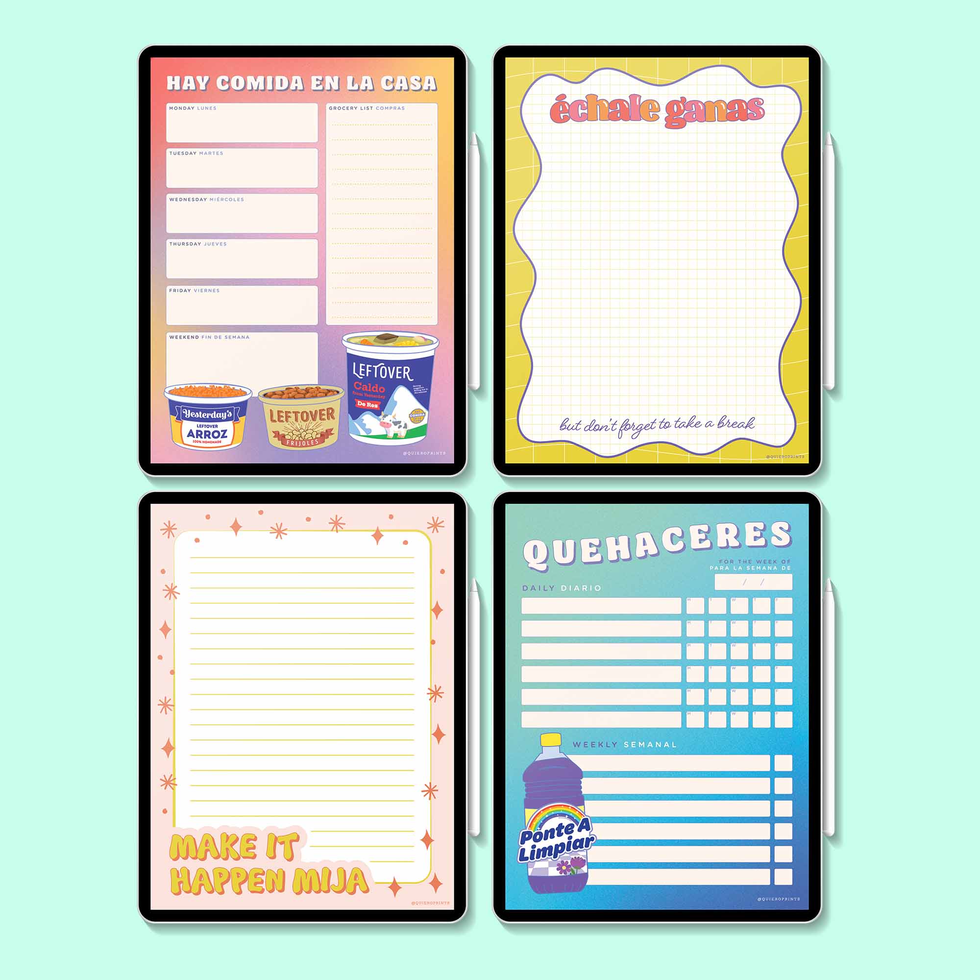 Digital Planner Sheets Bundle