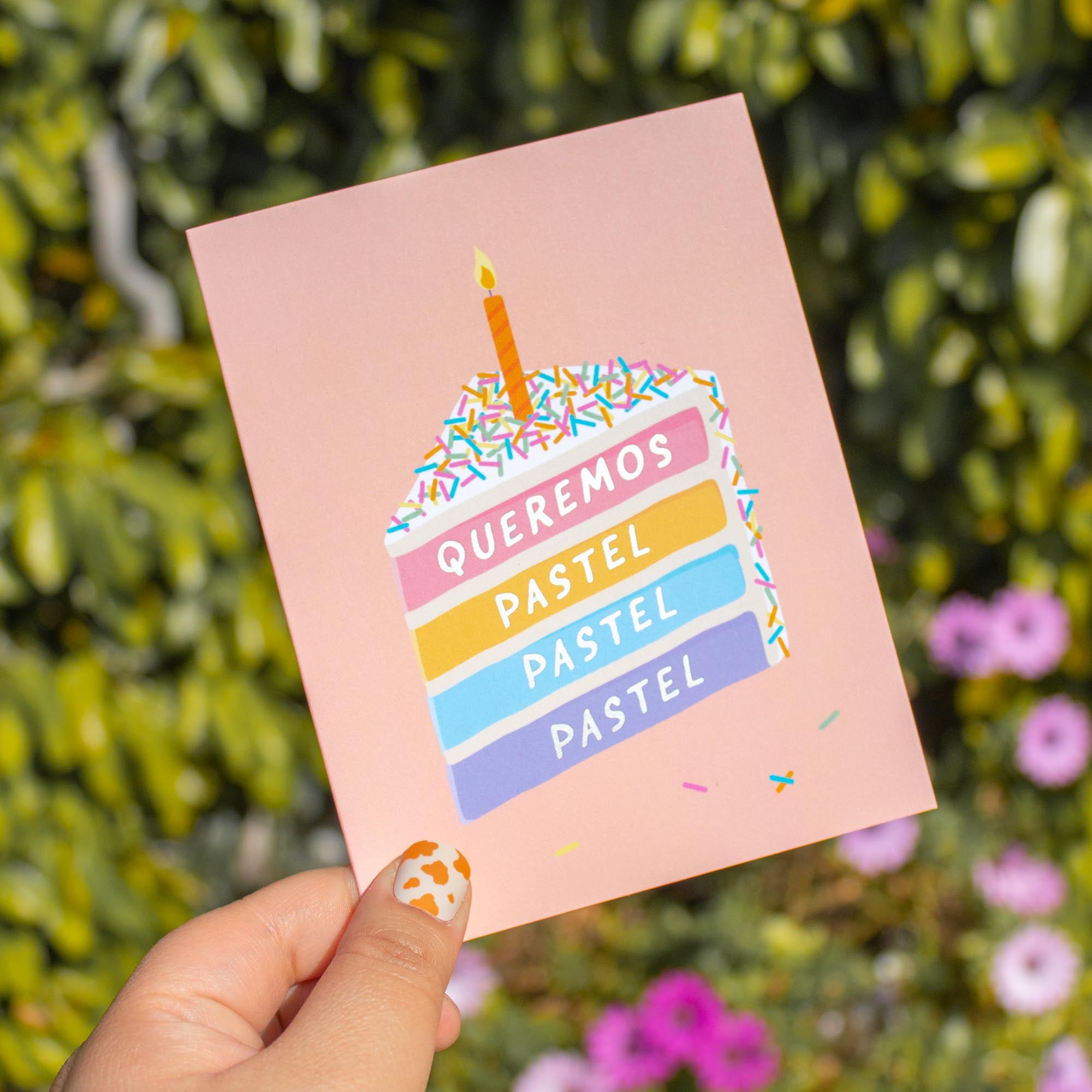 Queremos Pastel Birthday Card