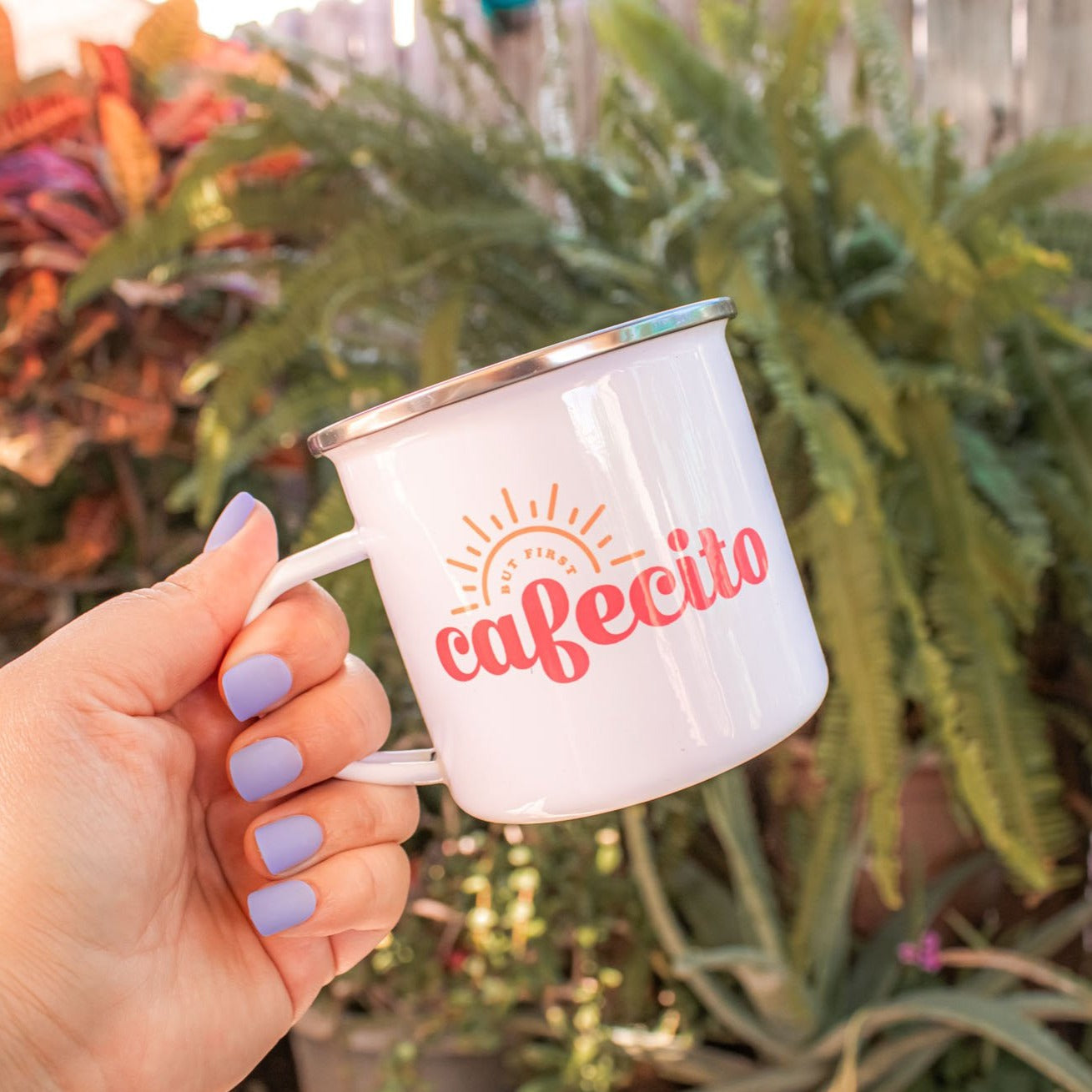 Cafecito Enamel Mug