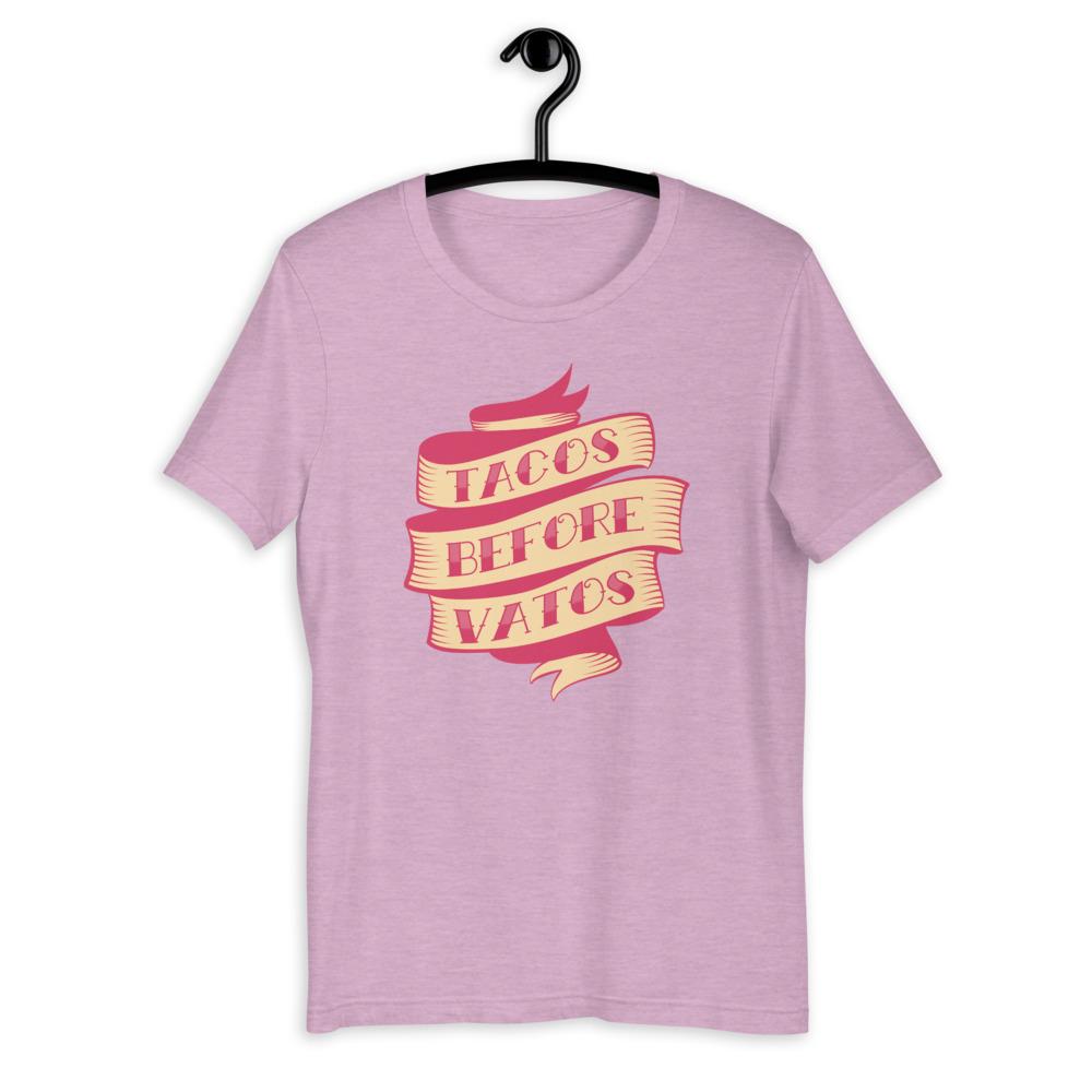 Tacos Before Vatos Short-Sleeve Unisex T-Shirt - quieroprints