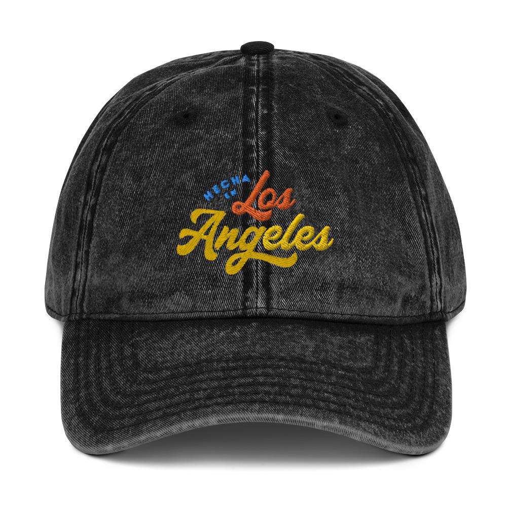 Hecha En Los Angeles Vintage Cotton Twill Cap - quieroprints