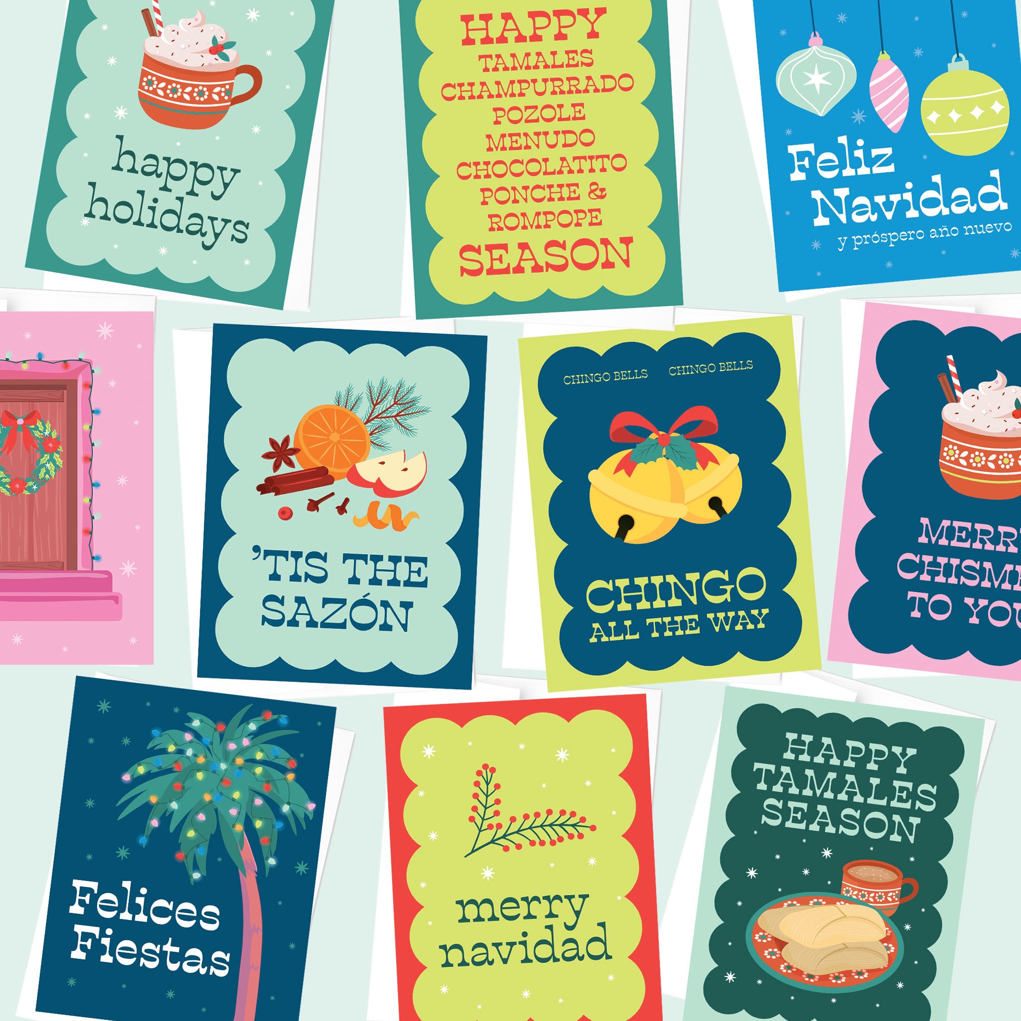 Spanglish Holiday Cards 10pk