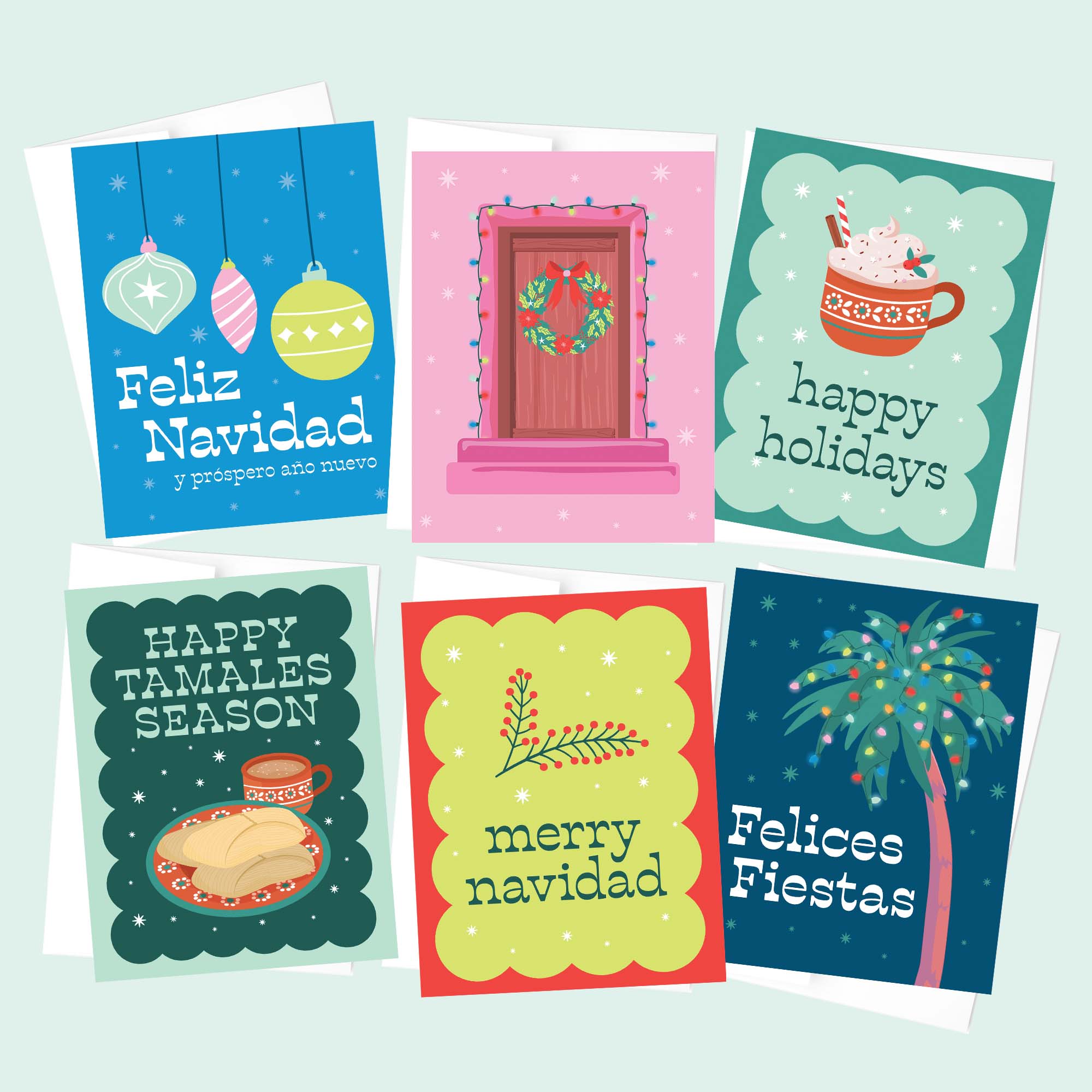 Spanglish Holiday Cards 6pk