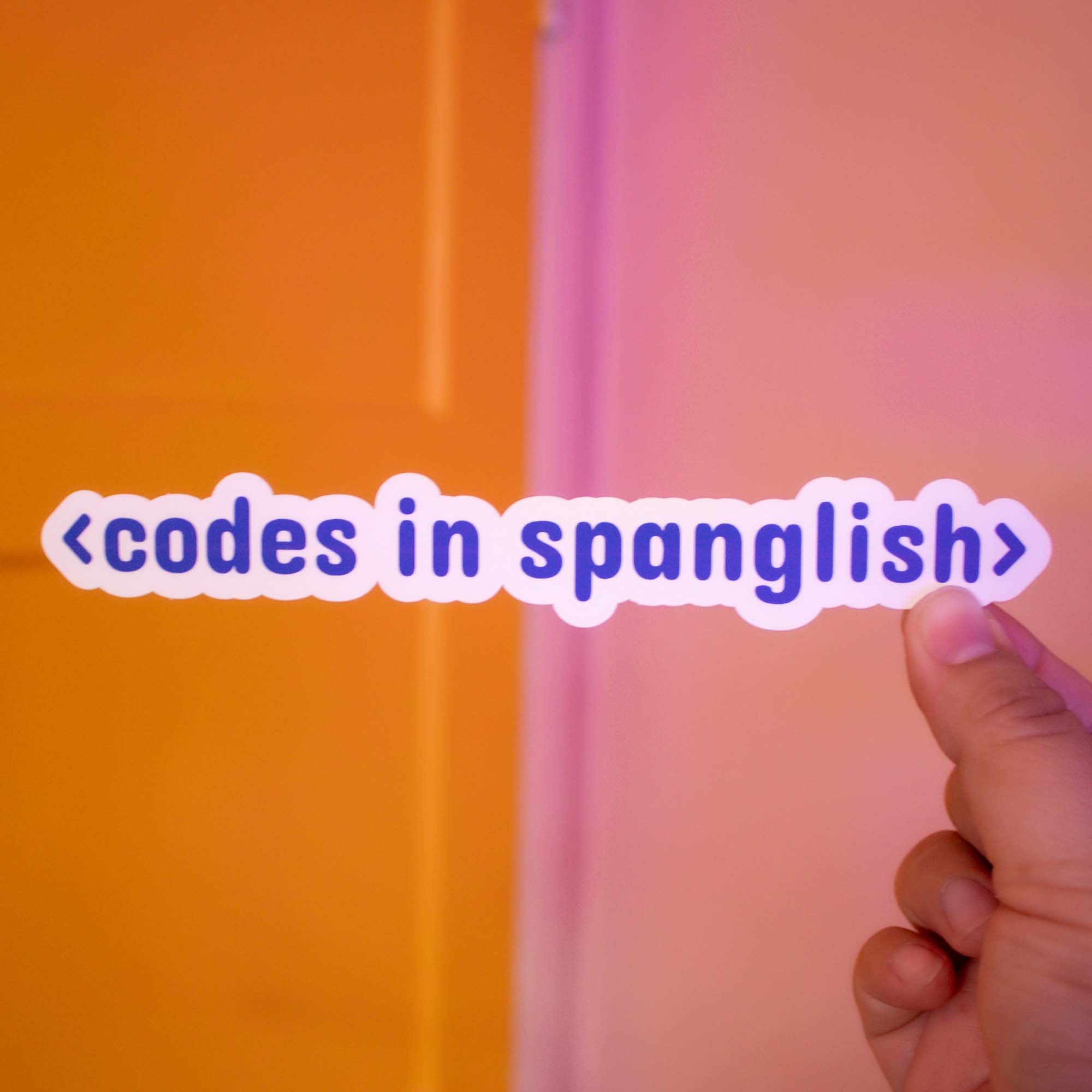 Codes in Spanglish Sticker (Techqueria x Quiero Prints)