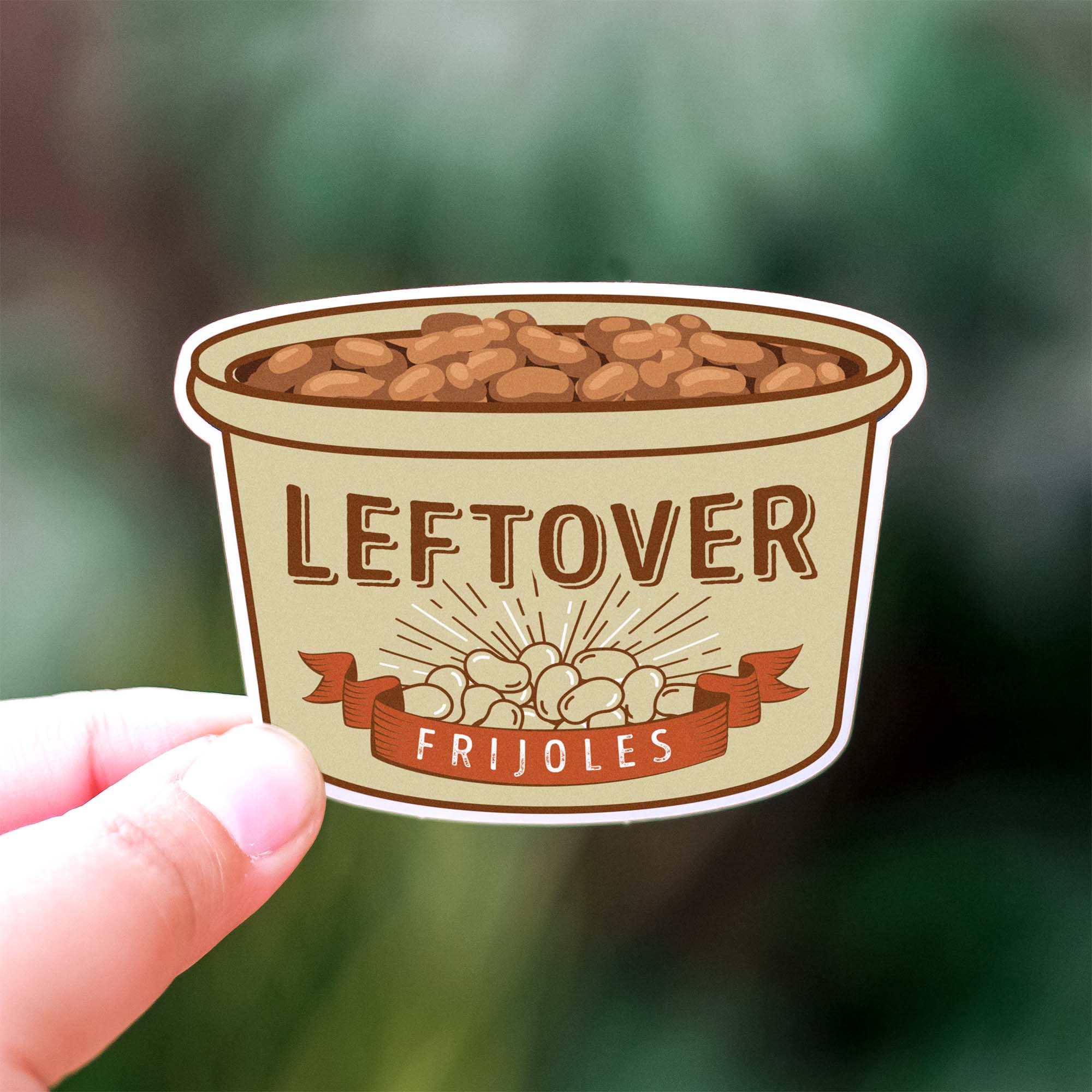 Leftover Frijoles Sticker