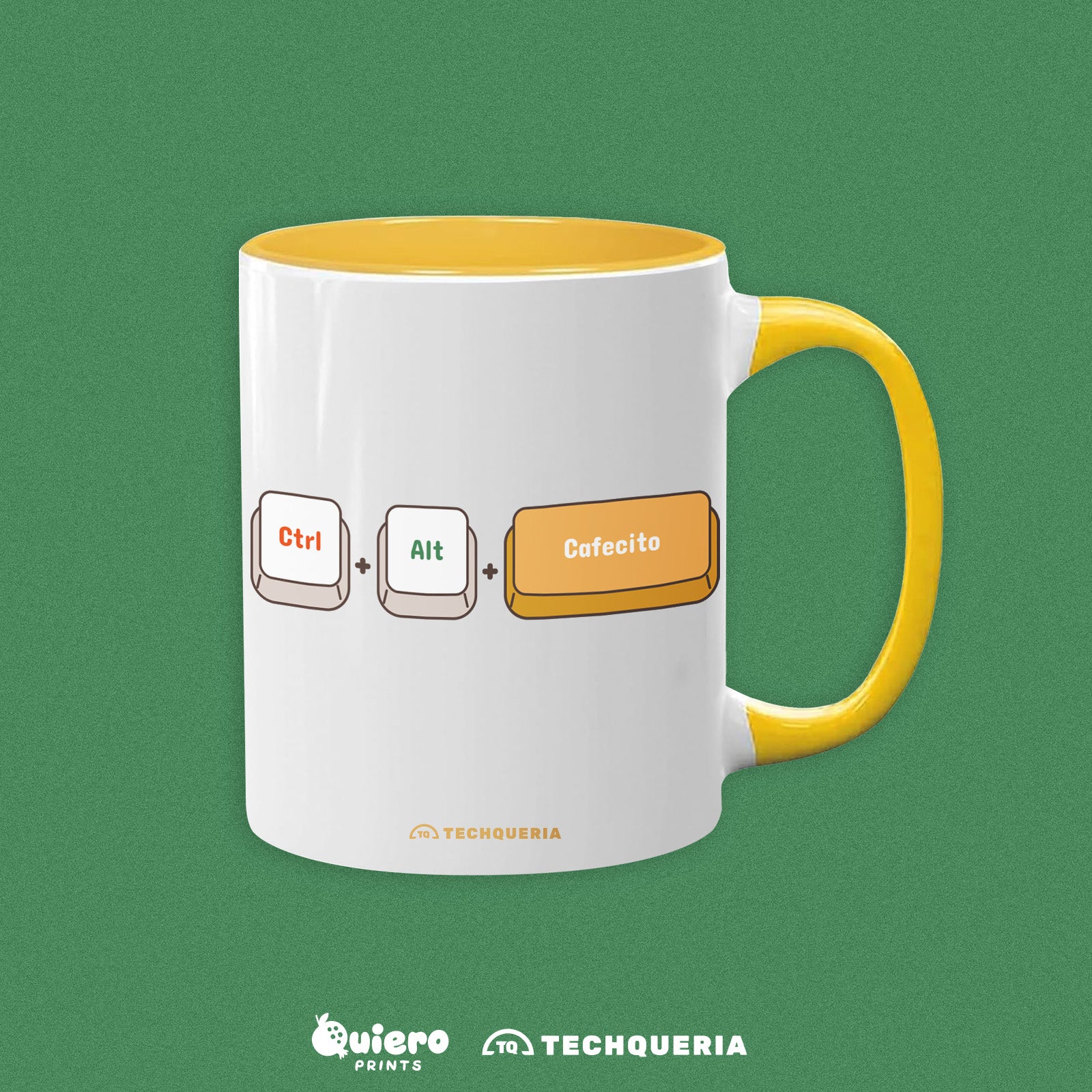 Ctrl+ Alt + Cafecito Mug  (Techqueria x Quiero Prints)