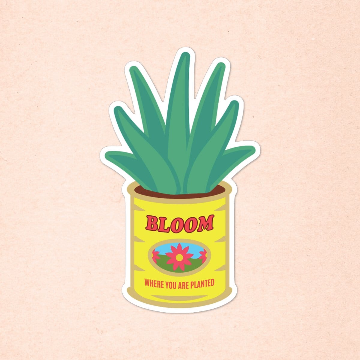 Bloom Where You Are Planted Sticker