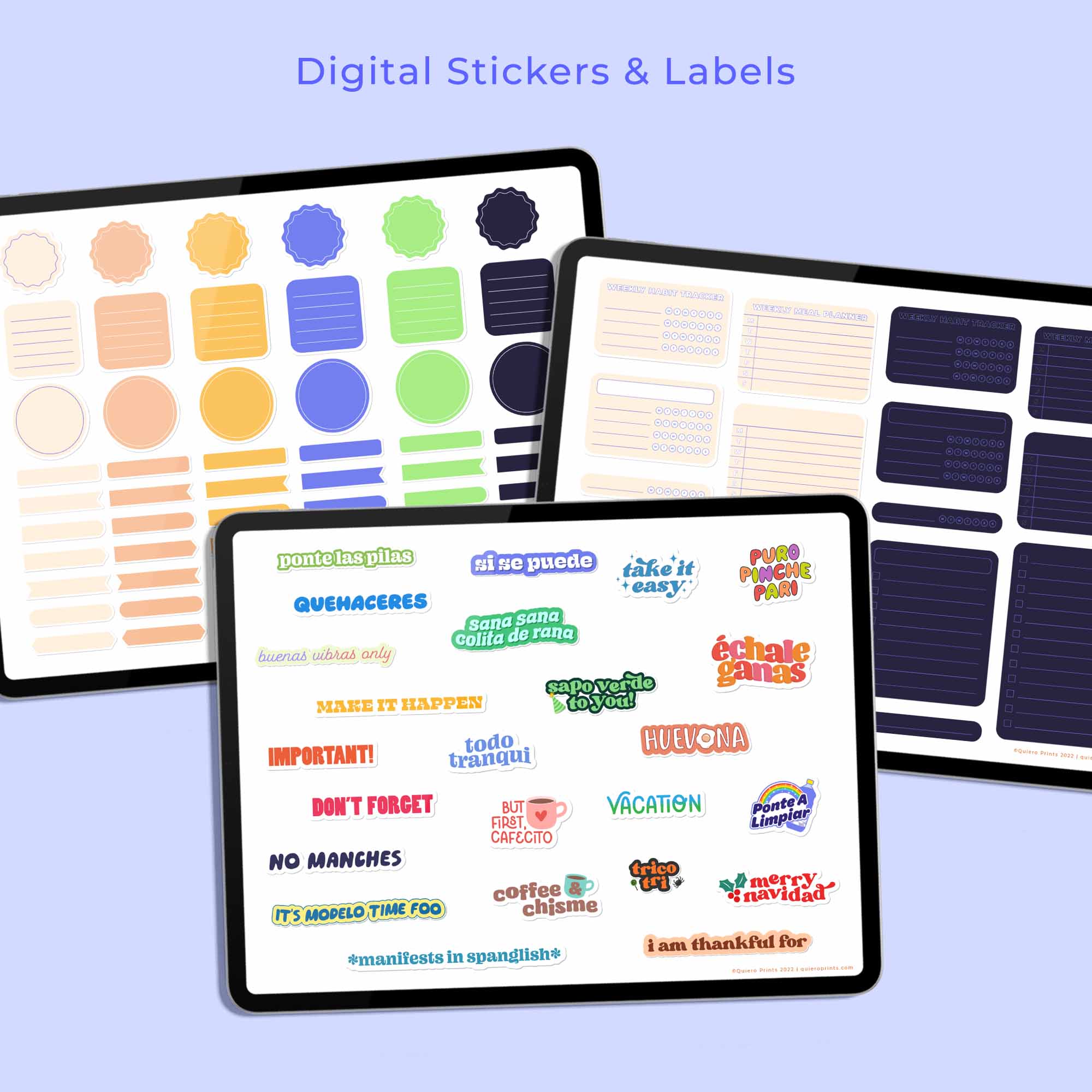 Colorful Digital Planner Sticker Graphic by idelotama · Creative Fabrica