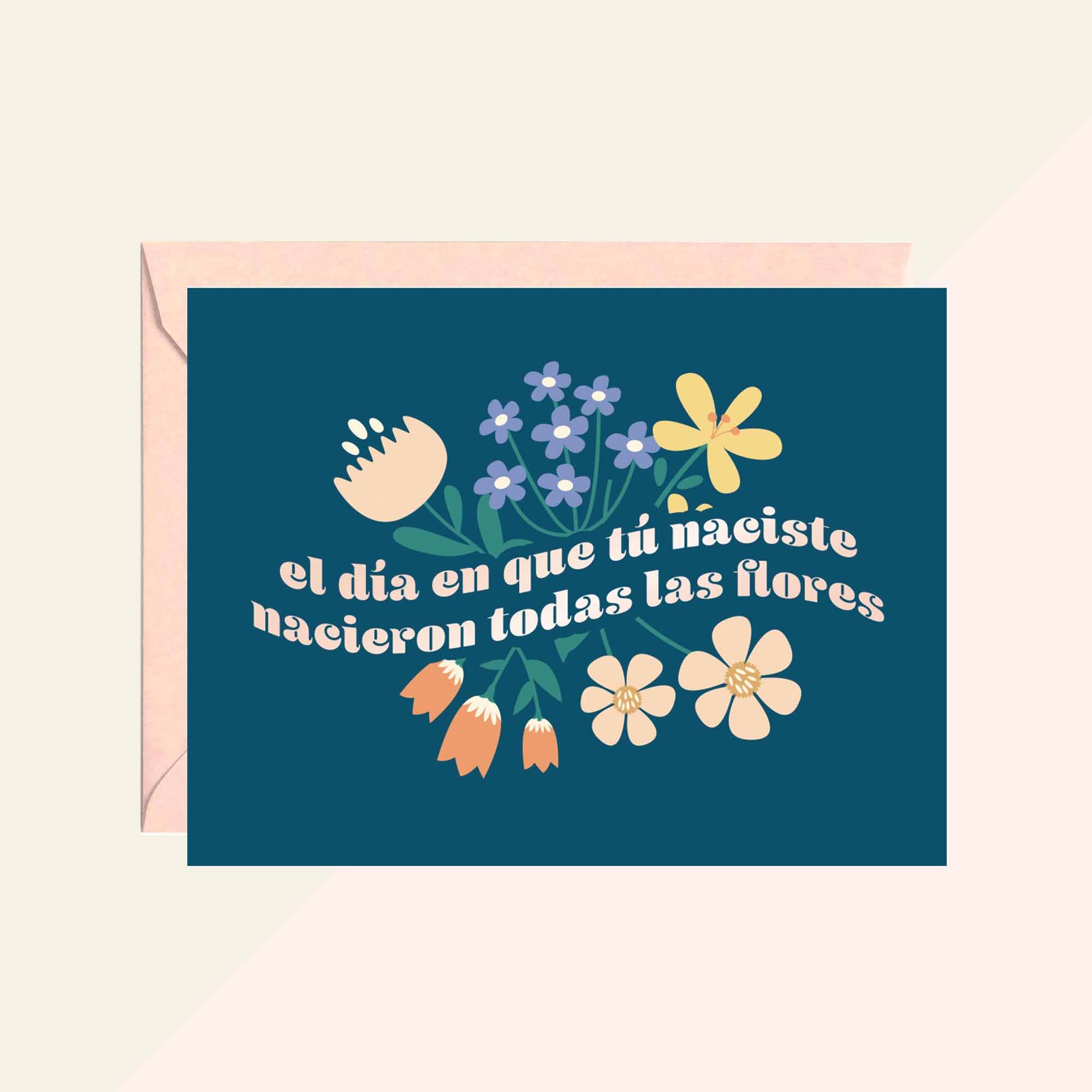 Las Flores Birthday Card