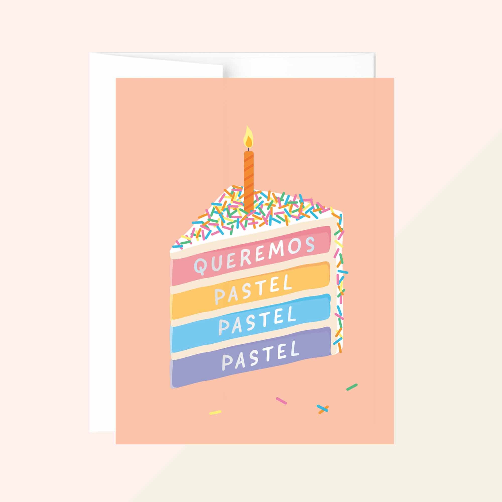 Queremos Pastel Birthday Card