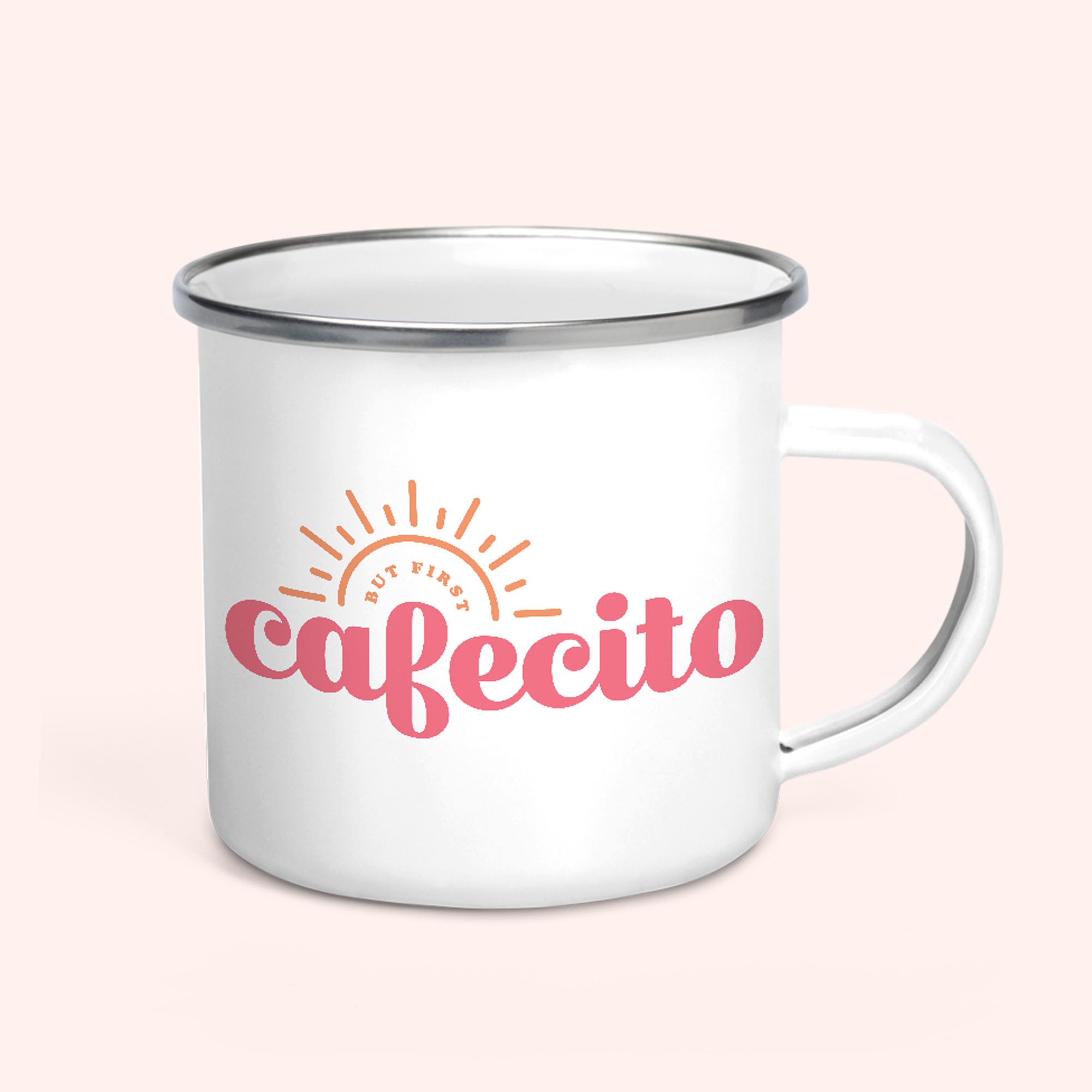 Cafecito Enamel Mug