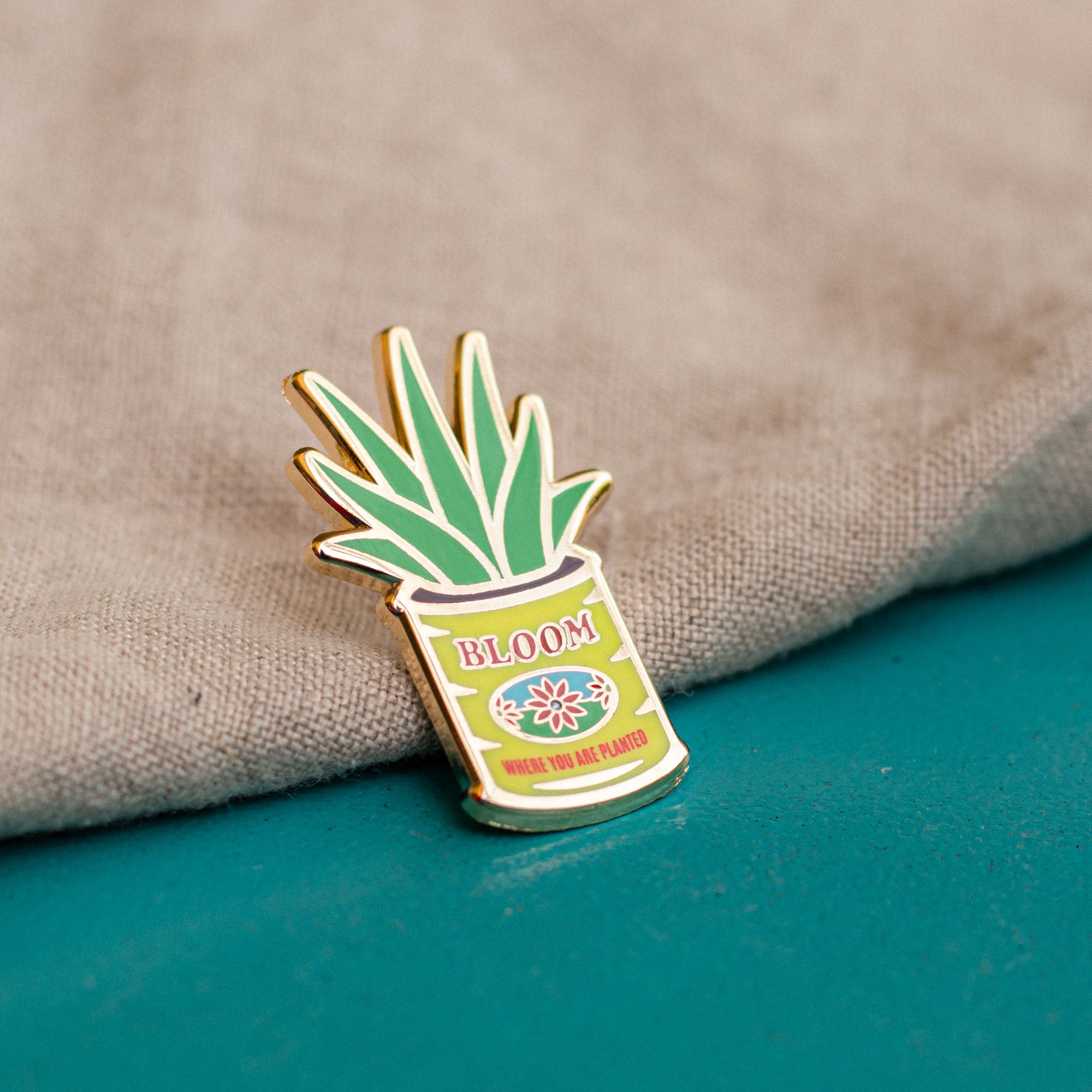 Bloom Where You Are Planted Enamel Pin