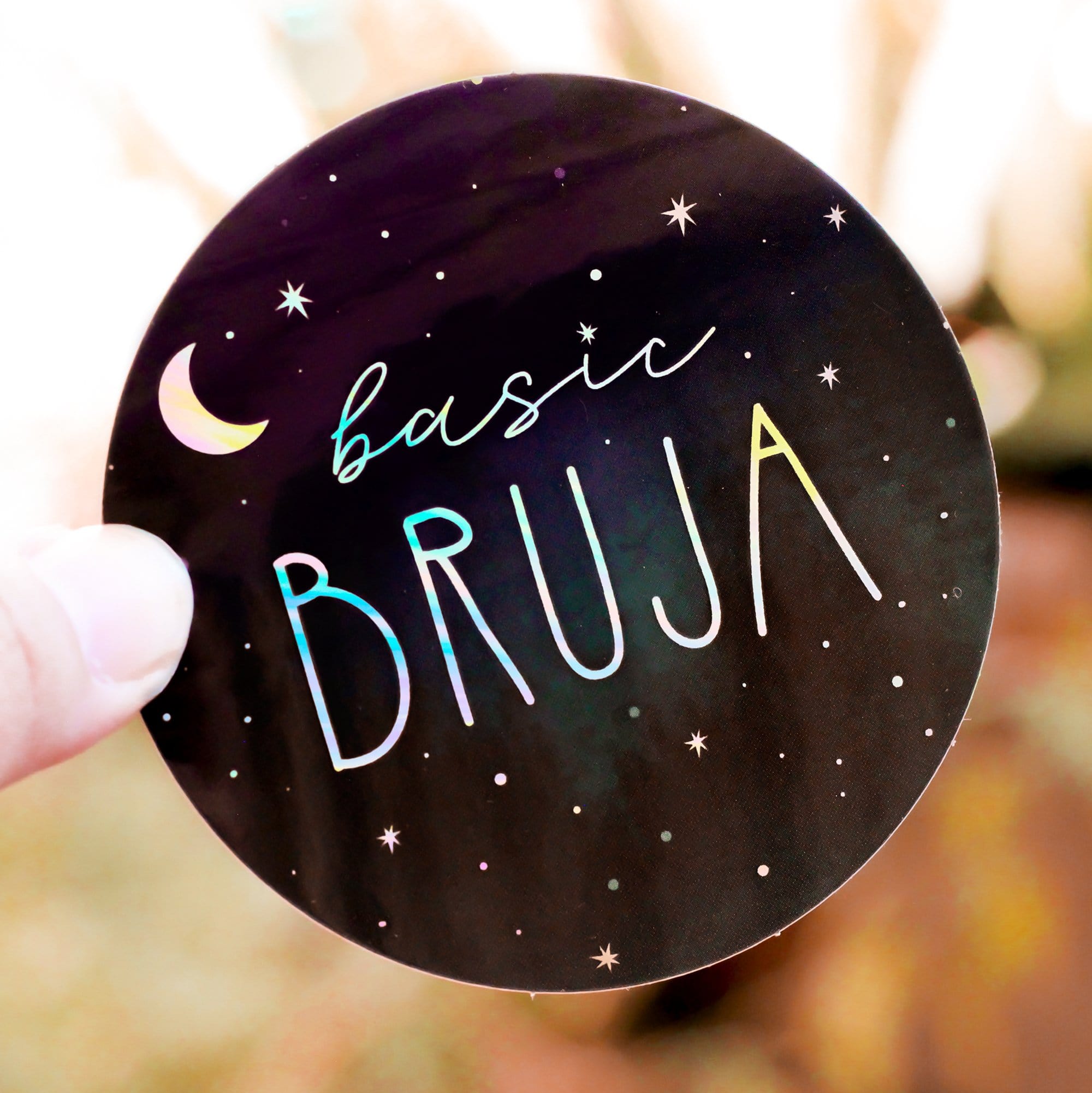 Basic Bruja Holographic Sticker - quieroprints