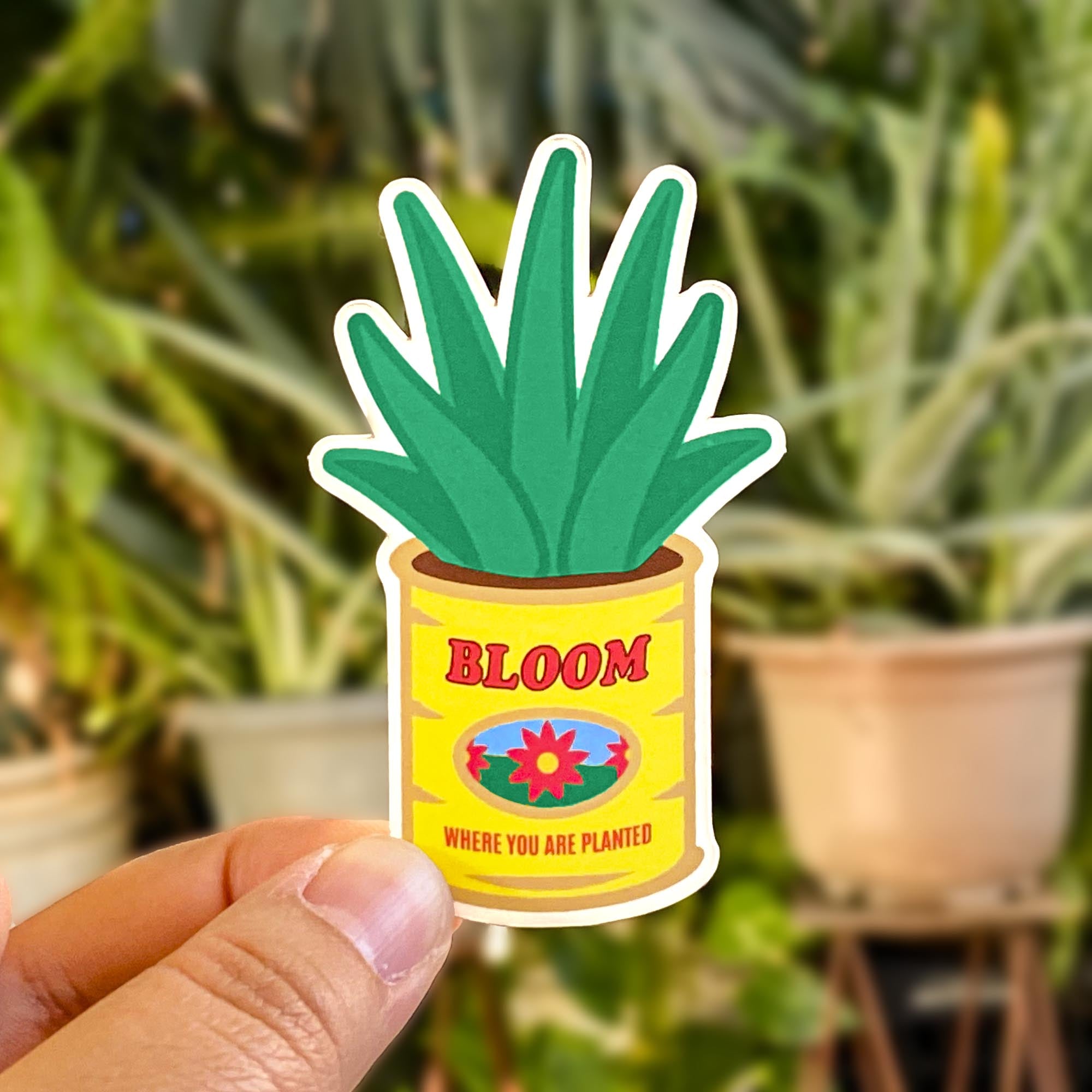 Bloom Where You Are Planted Sticker